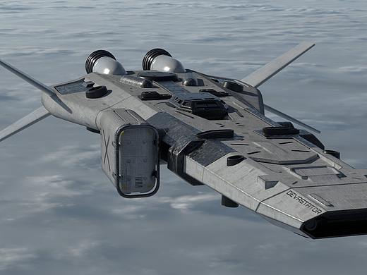 飞行器写实渲染