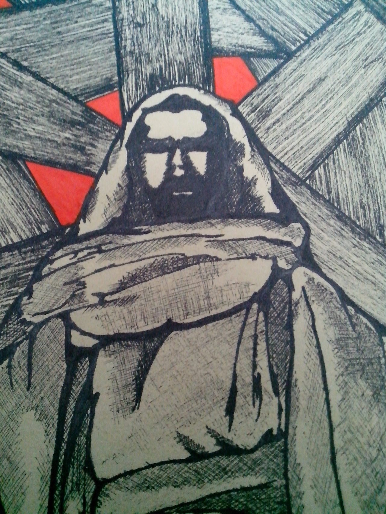 客西马尼园的祈祷 随笔手绘