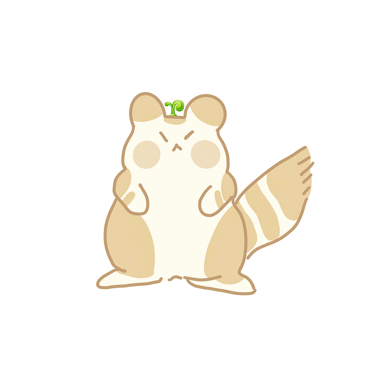 长尾鼠兔发芽啦