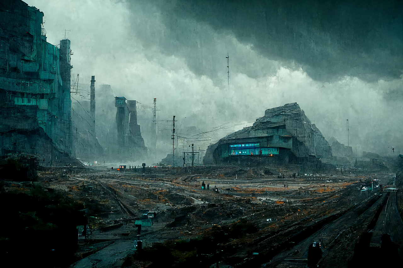 蚁巢-核战后的幸存者居住地[AI概念设计]