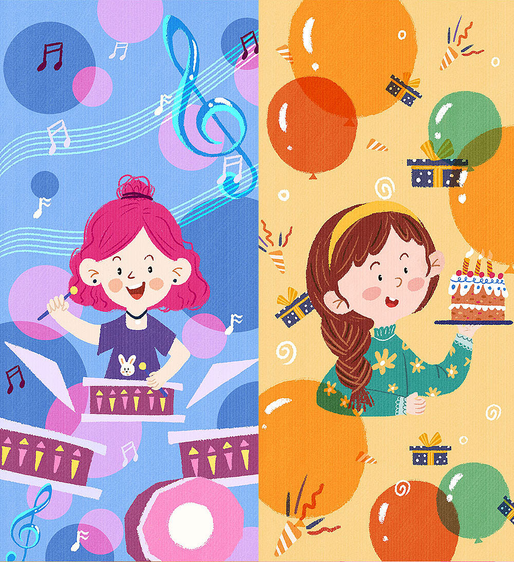 2019插画总结（图ZMTkyNDY0MzQw） - 儿童插画 - 站酷设计师sasa五小桃原创素材 - 站酷ZCOOL