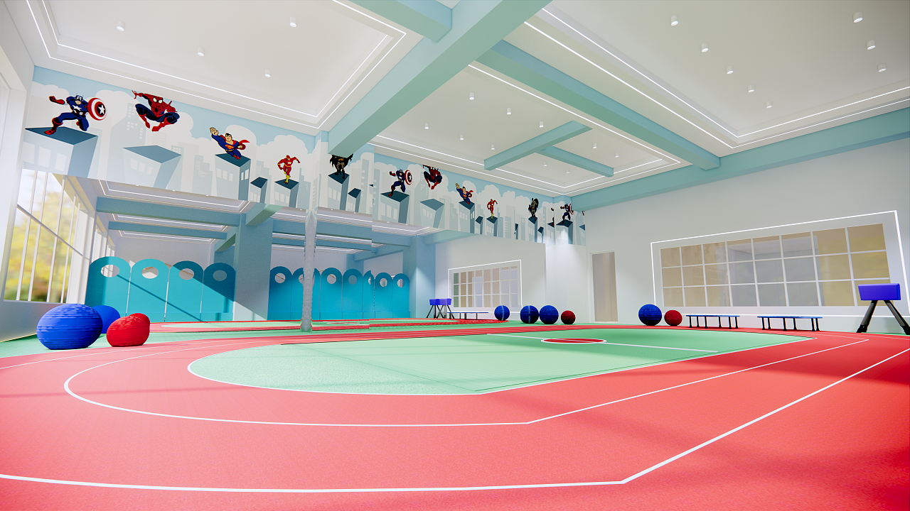 室内设计#延吉#儿童运动馆|空间|商业空间设计|j的空间设计 - 原创
