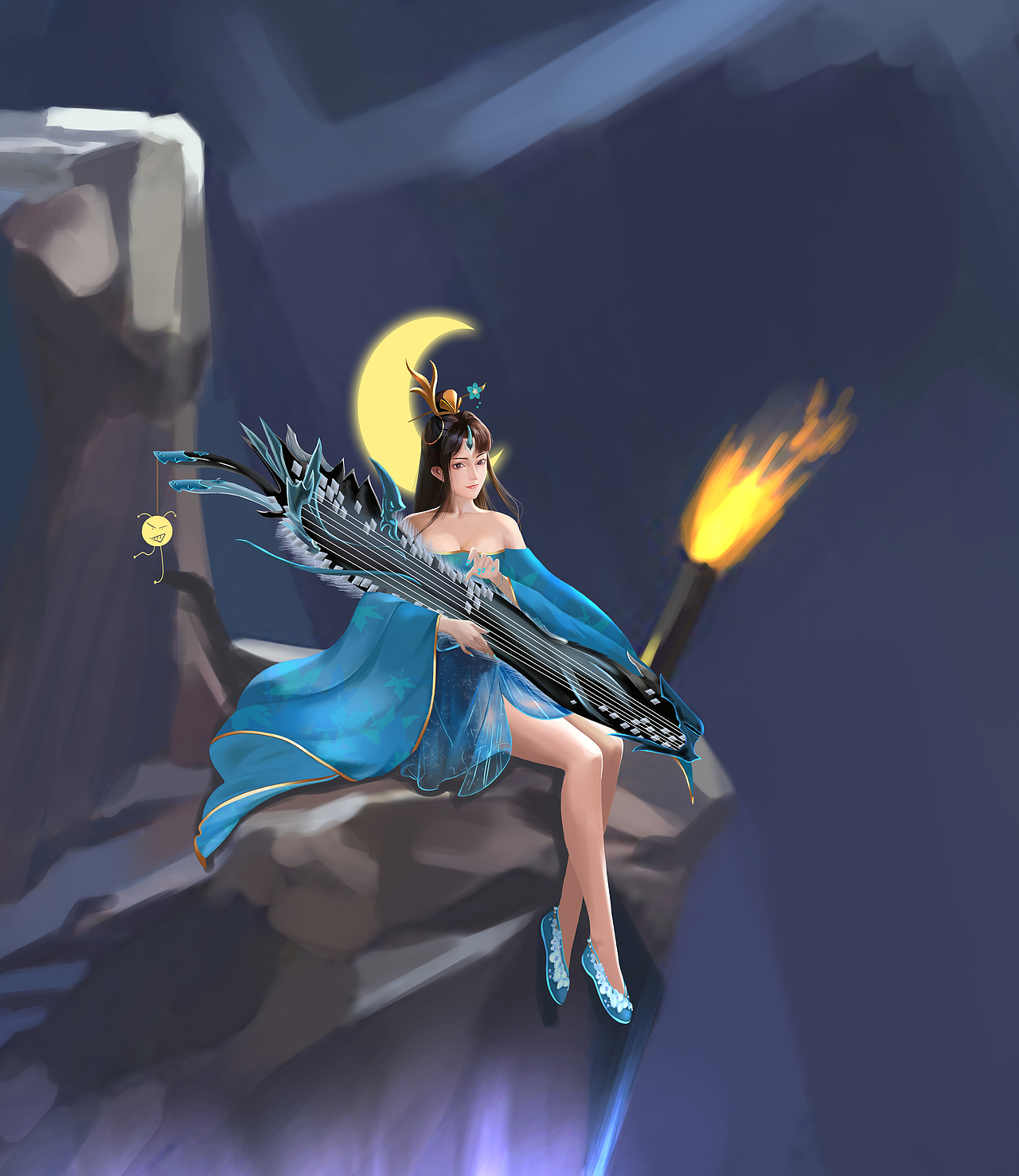 角色:妙法,滨海龙吟|插画|游戏原画|拾光笔默 - 原创作品 - 站酷