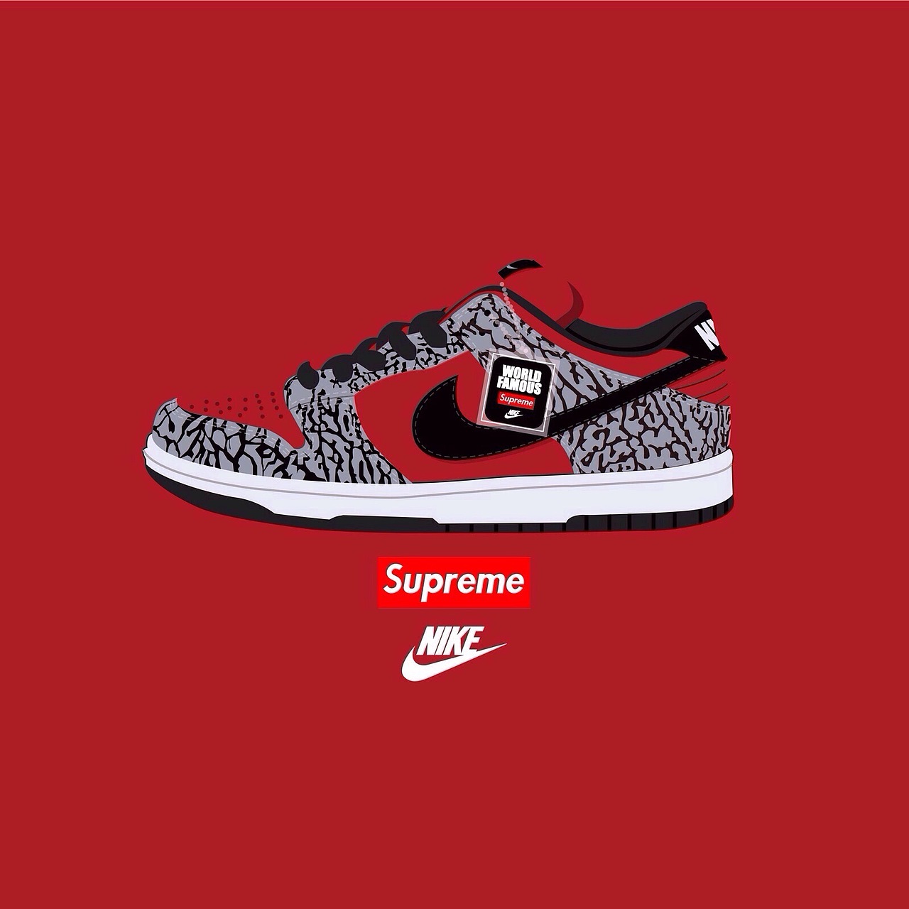 nike sb（图ZMjg0NDcwNjA=） - 商业插画 - 站酷设计师madashan原创素材 - 站酷ZCOOL