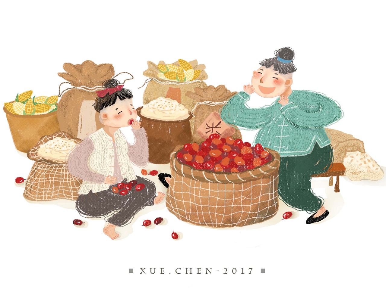 中国民俗故事插图