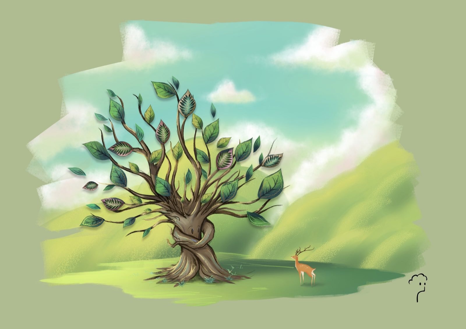 一棵树|插画|插画习作|mint糟糕侠 - 原创作品 - 站酷 (zcool)