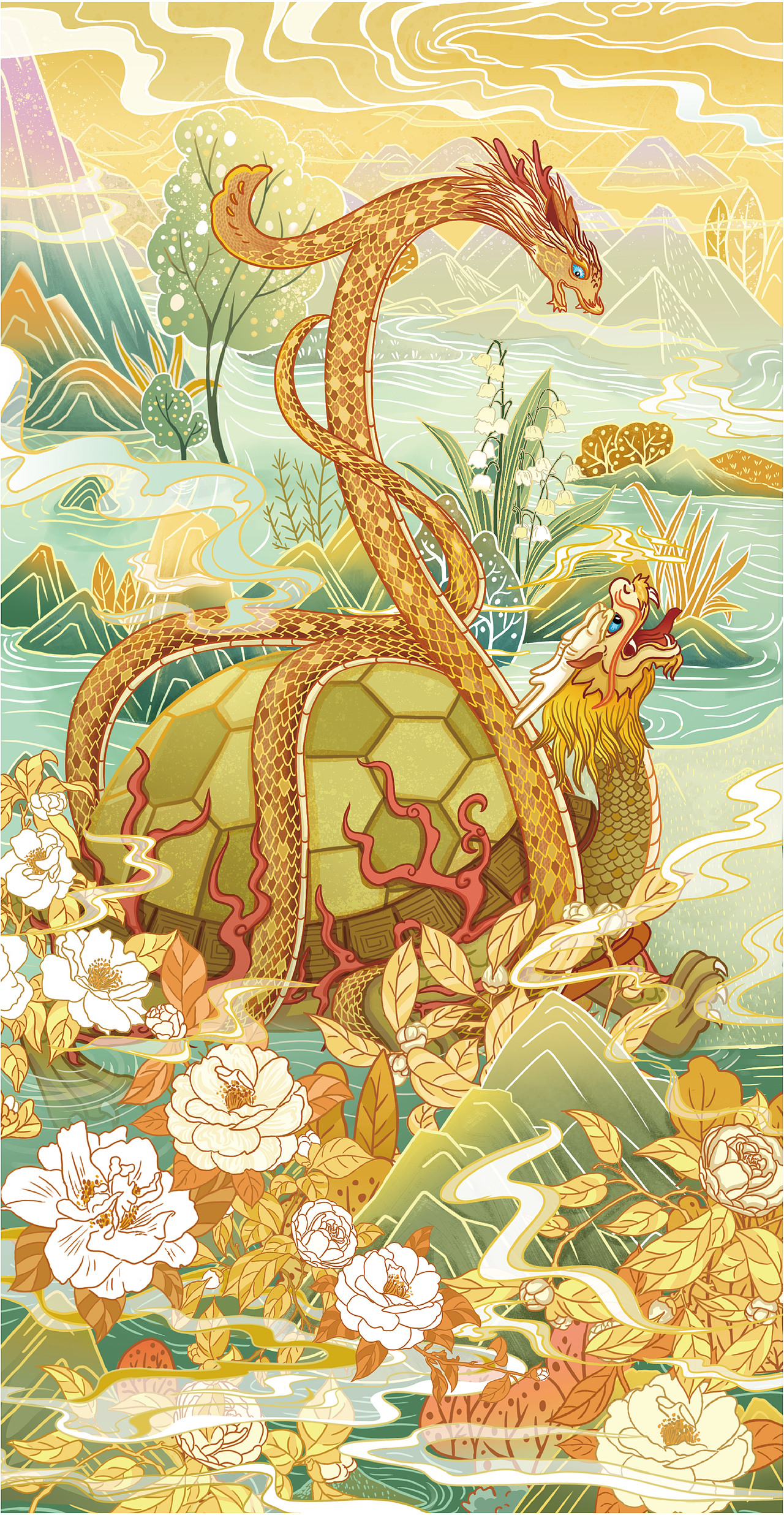 《四大神兽》_白米饭范-站酷zcool