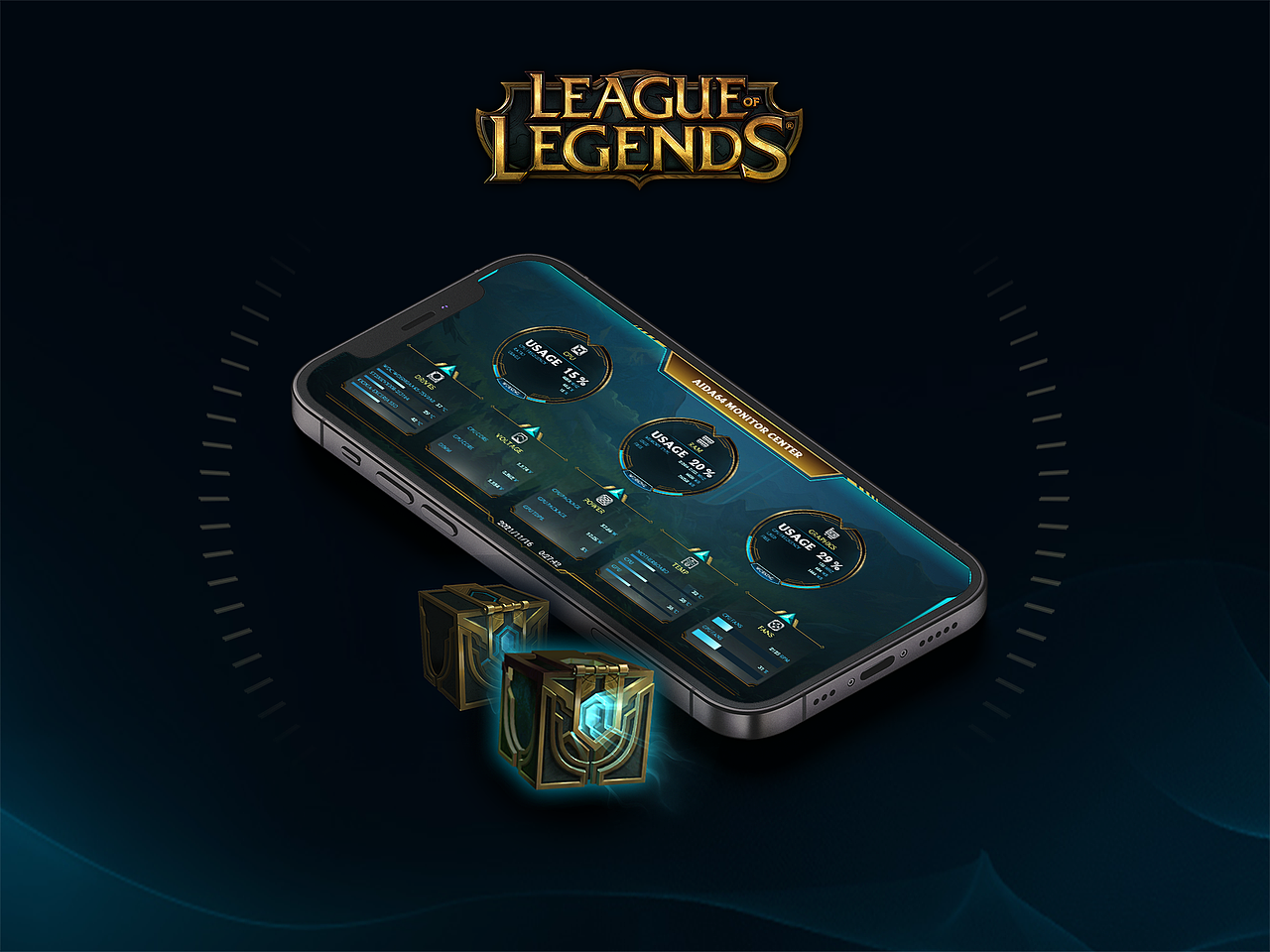 aida64英雄联盟主题模板hextec