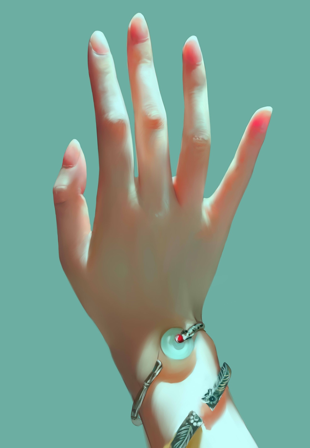 我好久没画手了