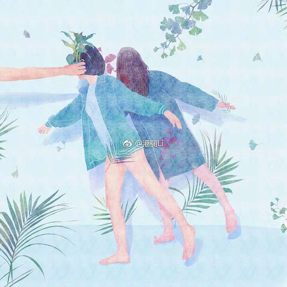 《治愈系-冥想》（图ZMTMwNzI1Mjg4） - 艺术插画 - 站酷设计师Gangli港丽丽原创素材 - 站酷ZCOOL