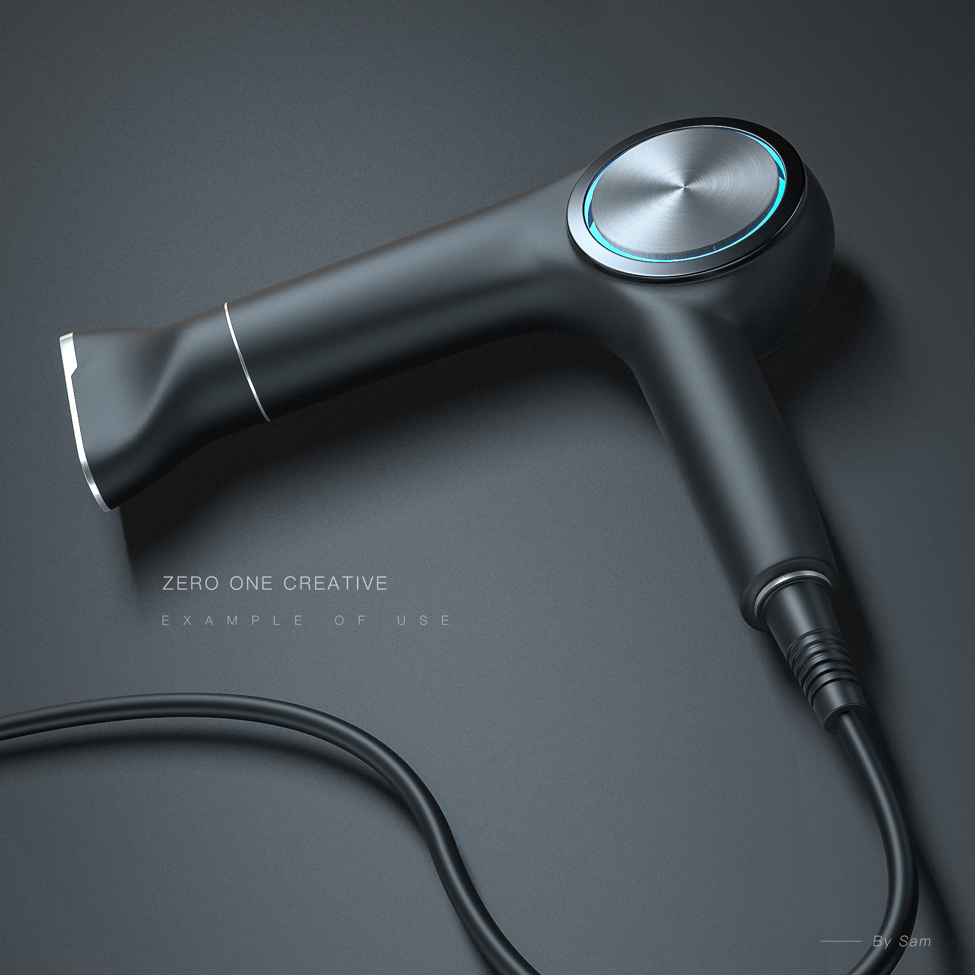 吹风机建模渲染|三维|产品|零一创意 - 原创作品 - 站酷 (zcool)