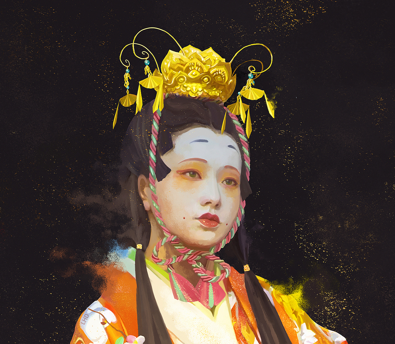 厚涂练习-三月三上巳节女孩娃娃（图ZMjQ2NTExNjQ4） - 创作习作 - 站酷设计师MRcake原创素材 - 站酷ZCOOL
