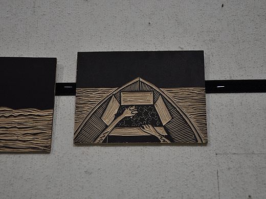 黑白木刻动画《一闪一闪》