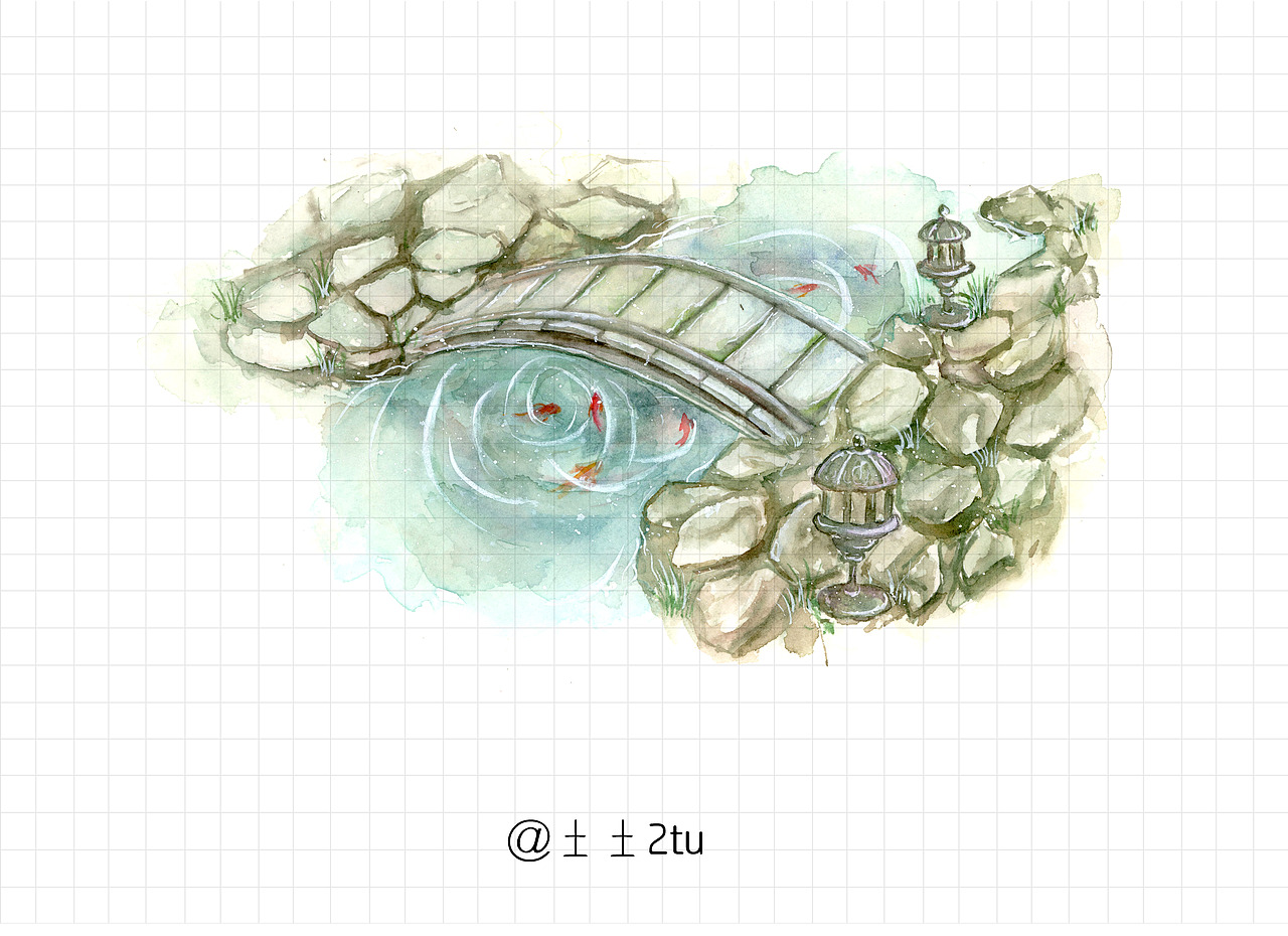 橋（圖ZMTYyODQ2MjAw） - 繪畫 - 站酷設(shè)計(jì)師糖土土原創(chuàng)素材 - 站酷ZCOOL