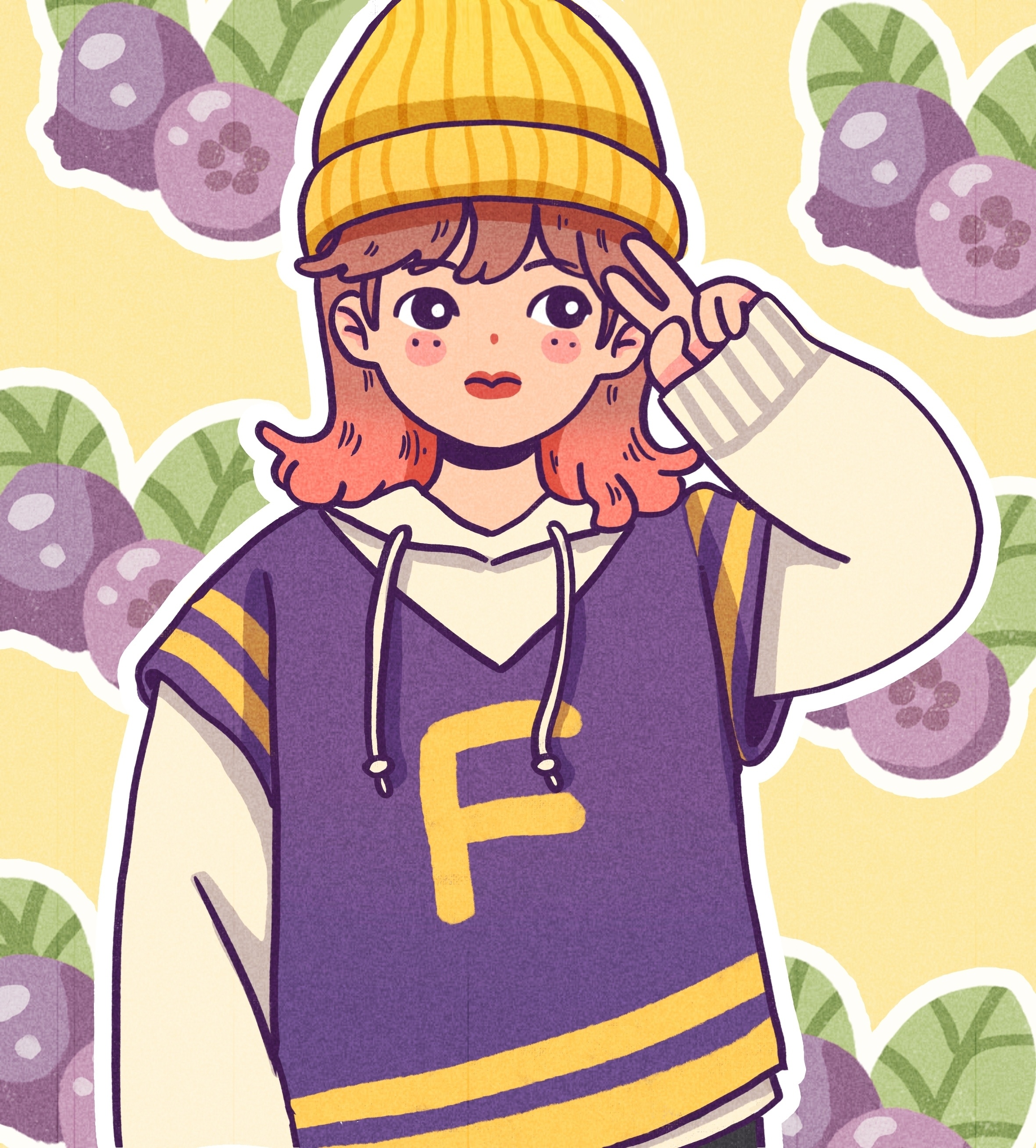 『少女秋冬穿搭』|插画|其他插画|小浮粒_fox - 原创作品 - 站酷