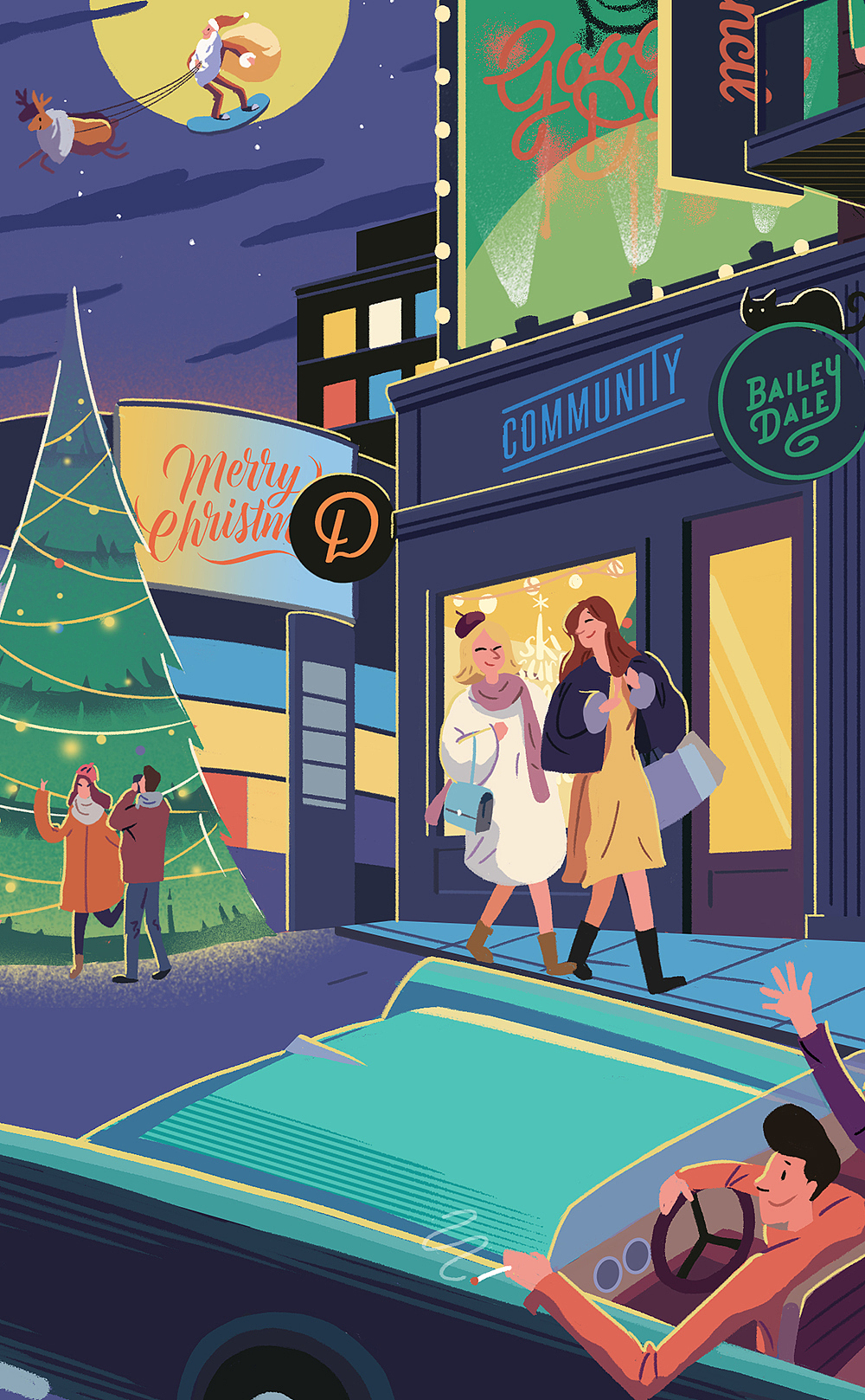 圣诞插图（图ZMTAzMjQ5MjY4） - 商业插画 - 站酷设计师淼子46原创素材 - 站酷ZCOOL