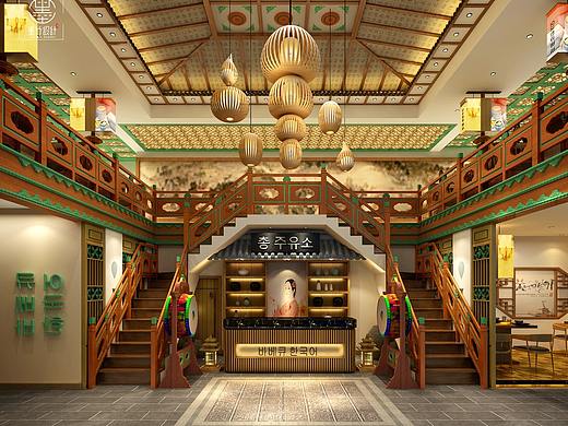 高丽轩烤肉店——西安餐厅设计公司,烤肉店设计公司