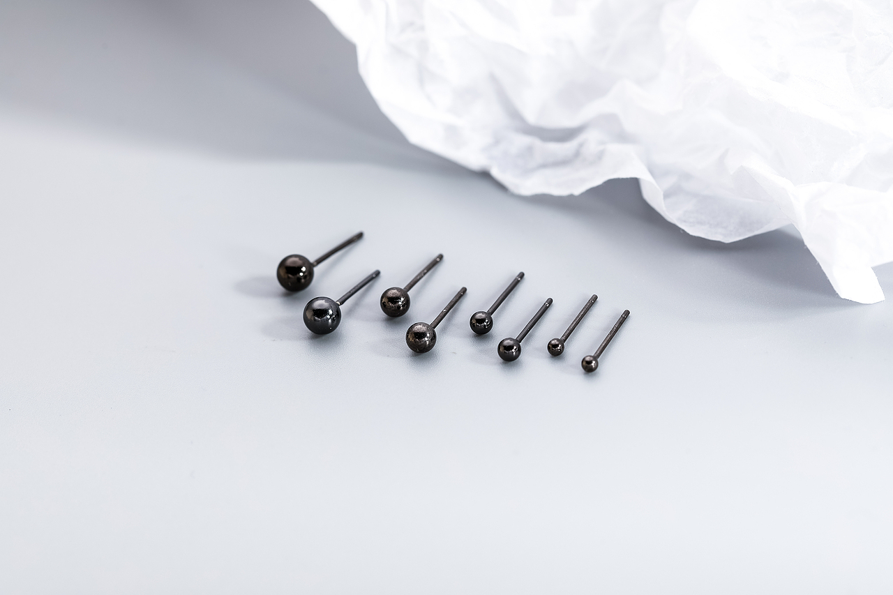 银饰品耳钉耳环首饰拍摄/电商静物产品拍照/小清新饰品