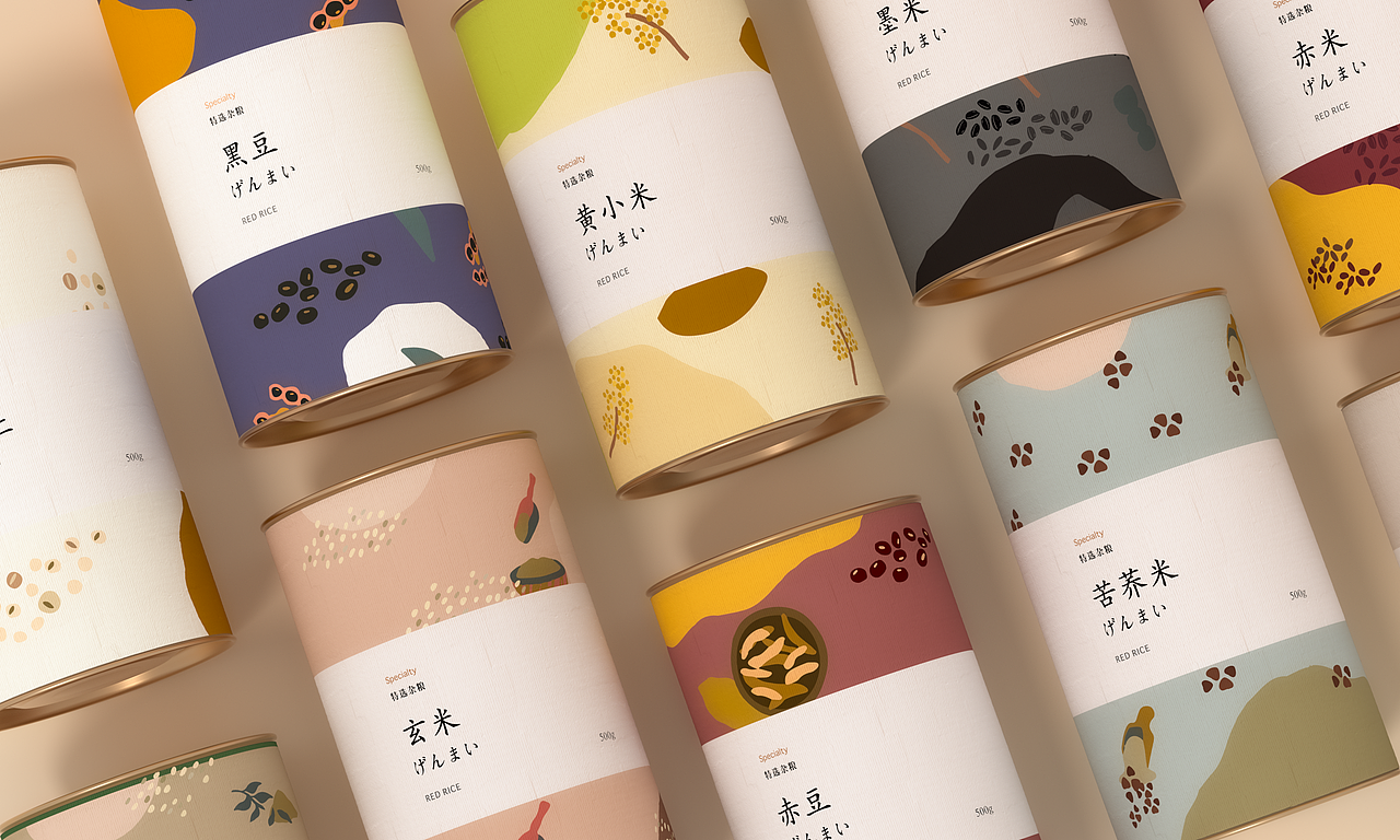 粟仁™五谷杂粮包装设计（图ZMjUwMzI3NTc2） - 包装 - 站酷设计师善恩设计工作室原创素材 - 站酷ZCOOL