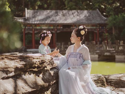 古风汉服亲子人像