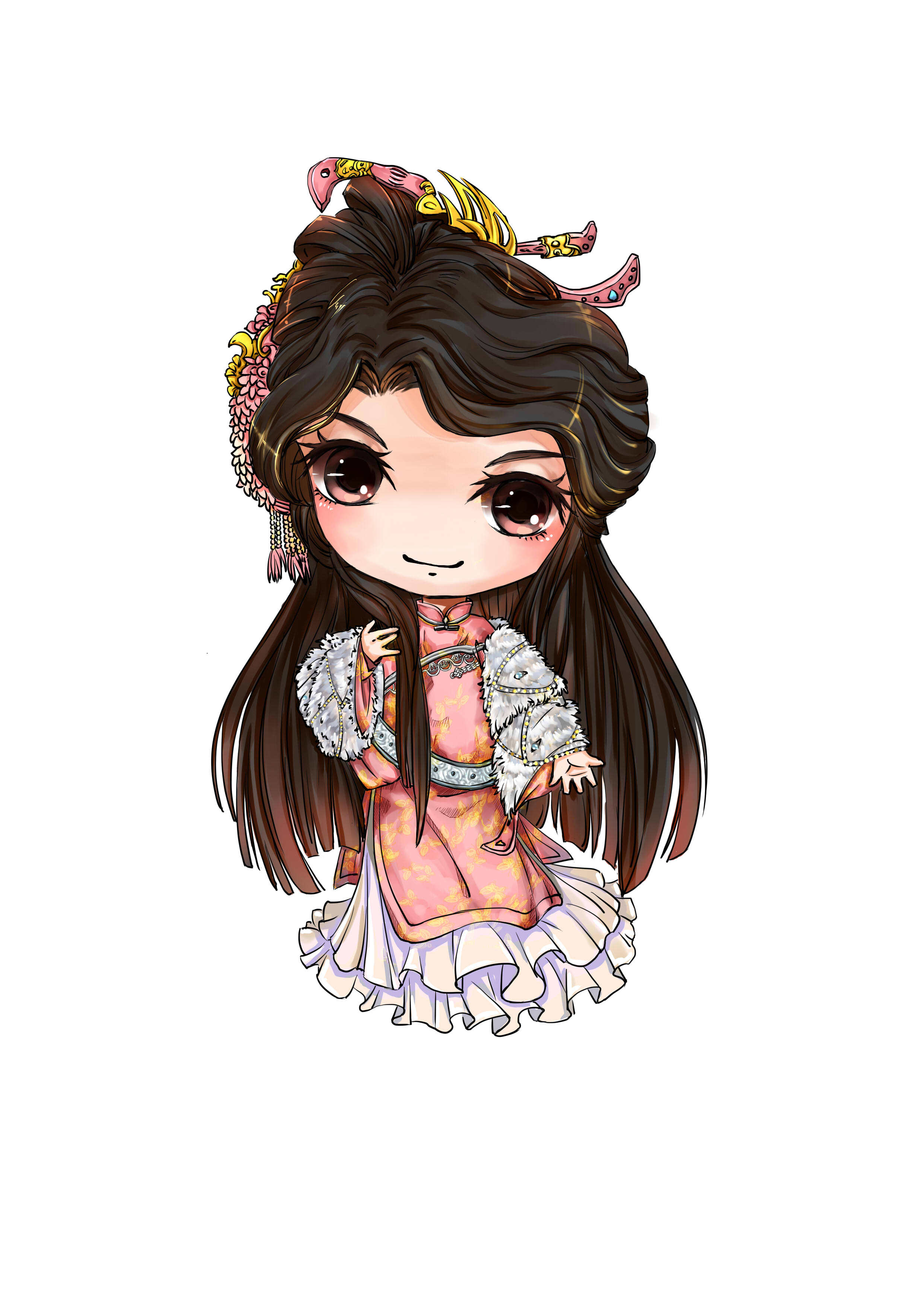 霹雳布袋戏人物绘画q版|动漫|其他动漫|月半鱼减肥是胖鱼 - 原创作品