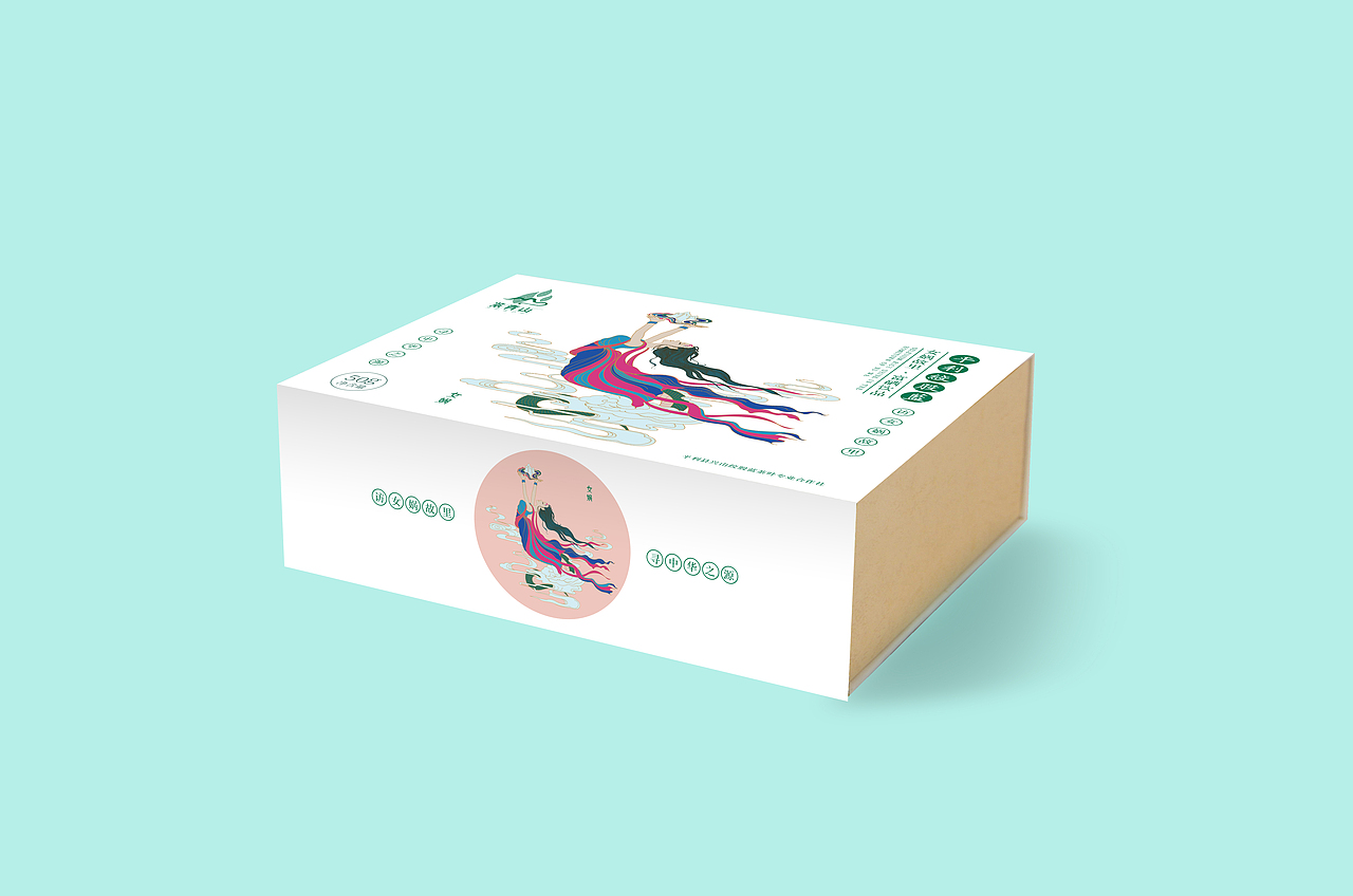 平利绞股蓝包装 - 手绘女娲造型