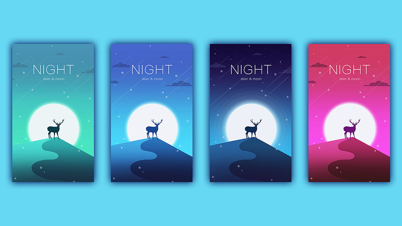 风格尝试之渐变色彩