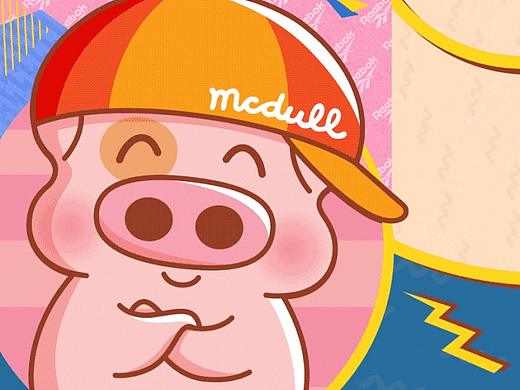 Reebok X 麥兜 豬年聯(lián)名限量款微信推文（個人主頁-ZMzMzNTkwMzI=） - 宣傳物料 - 站酷設(shè)計(jì)師Nate王原創(chuàng)素材 - 站酷ZCOOL