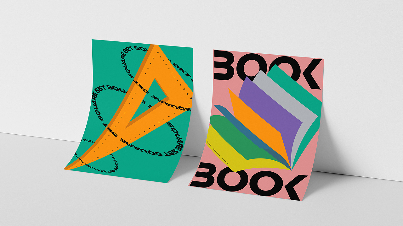 文具海报 / Stationery posters