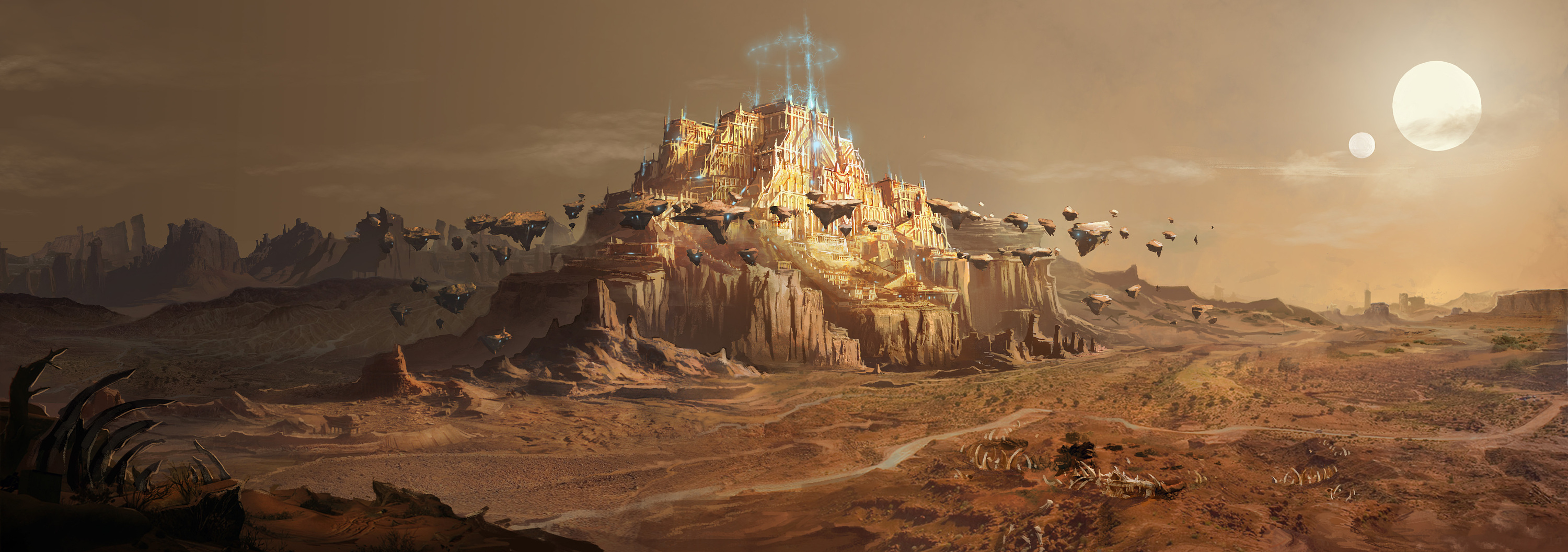 《星核》电影项目前自己画的一些科幻概念练习|插画|概念设定|神圣