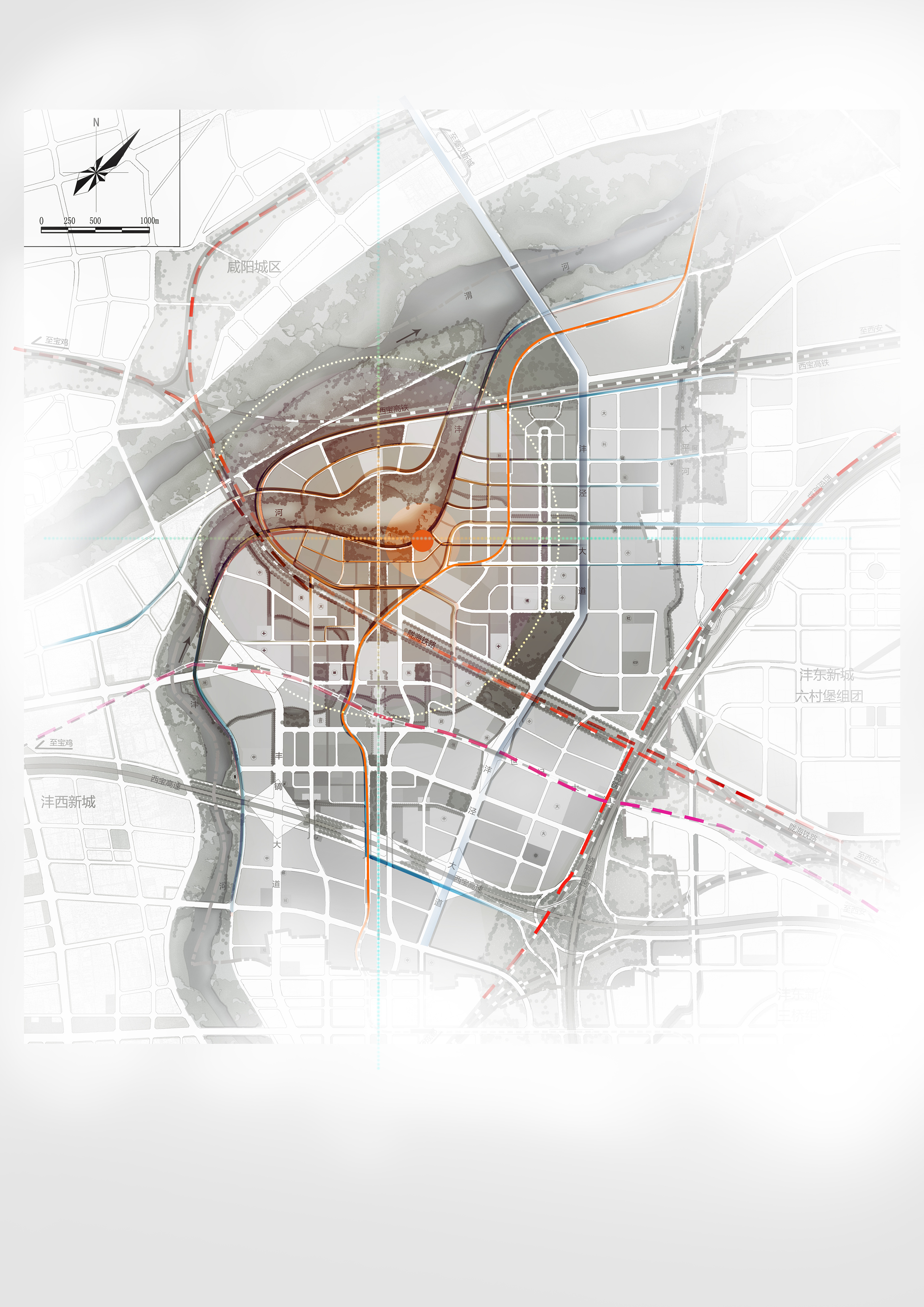 建筑效果图和分析图