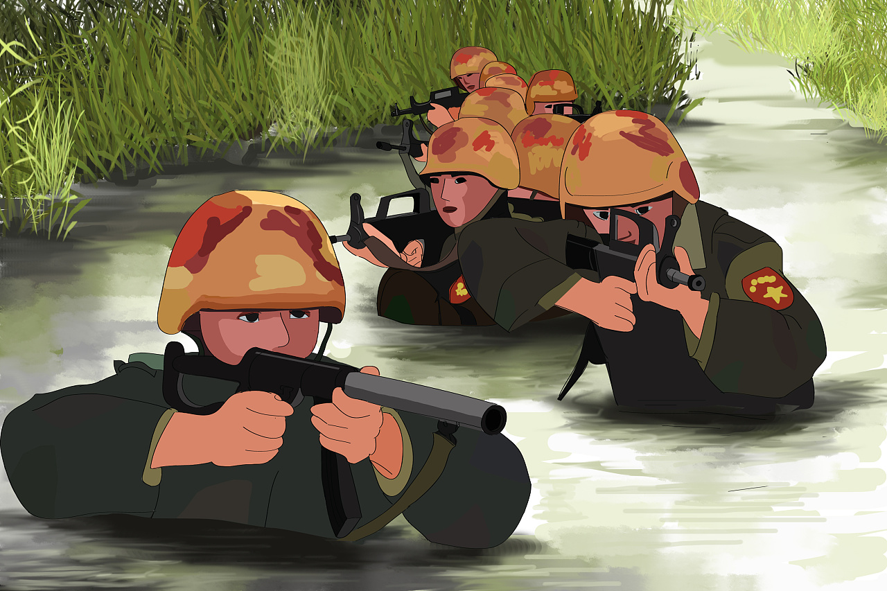 海陆空立体作战|插画|商业插画|烟云吐秀l - 原创作品 - 站酷 (zcool)