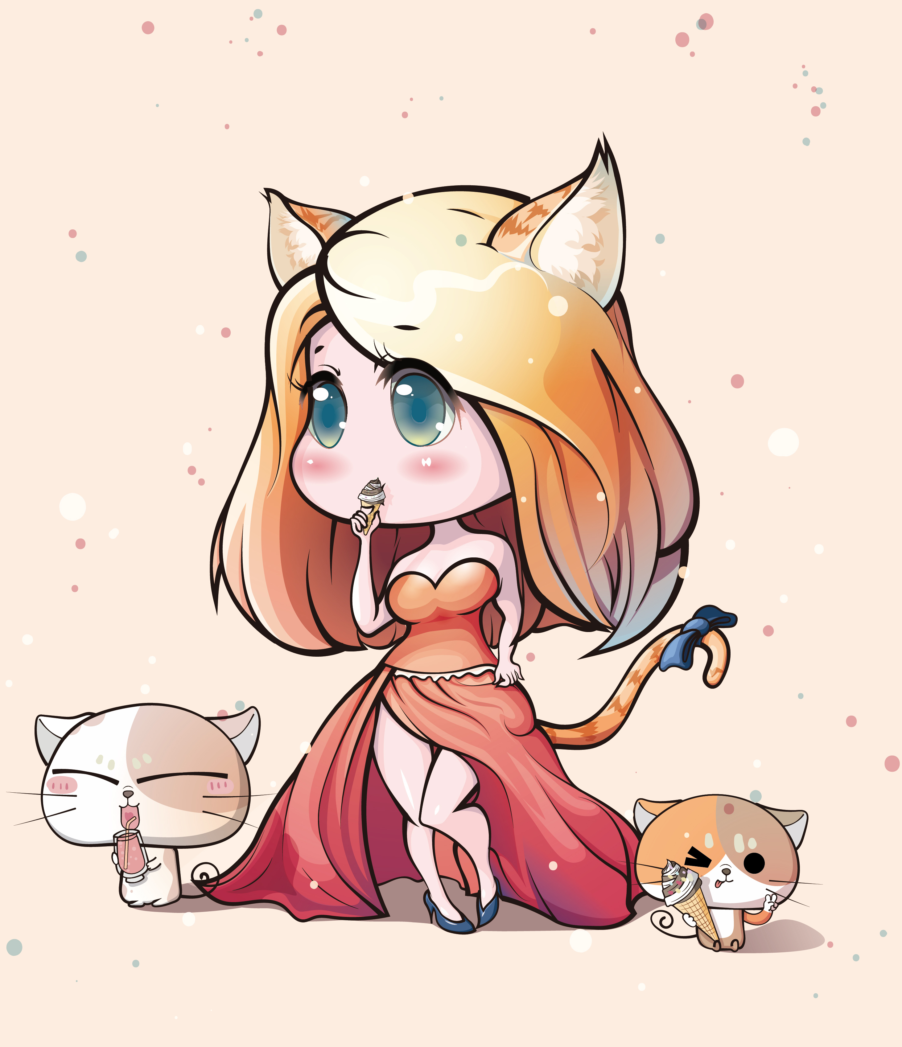 q版角色|插画|概念设定|ydianxs - 原创作品 - 站酷 (zcool)