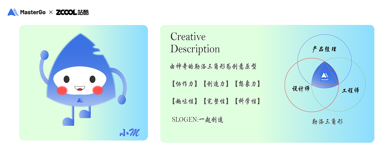MasterGo IP形象设计—小M（图ZMzAzMzAyNzI0） - IP形象 - 站酷设计师菜菜金原创素材 - 站酷ZCOOL