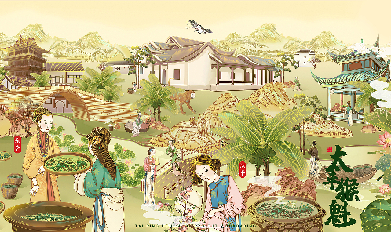 制茶美人图之太平猴魁