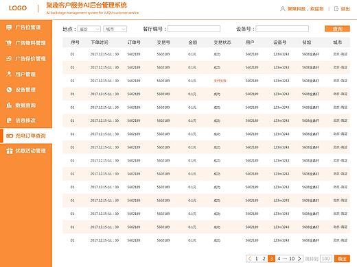 后台管理界面