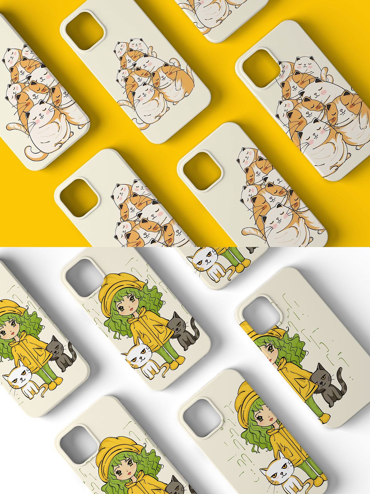 终于把自己的原创绘画做成手机壳和帆布袋