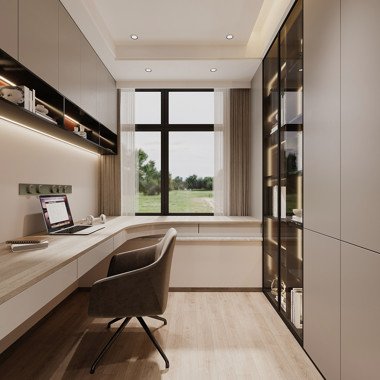 深圳装修：大族云峰二期，现代简约风设计