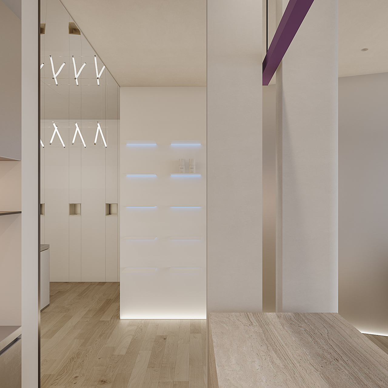 space 路径连线 X 美容院SPA护理空间 