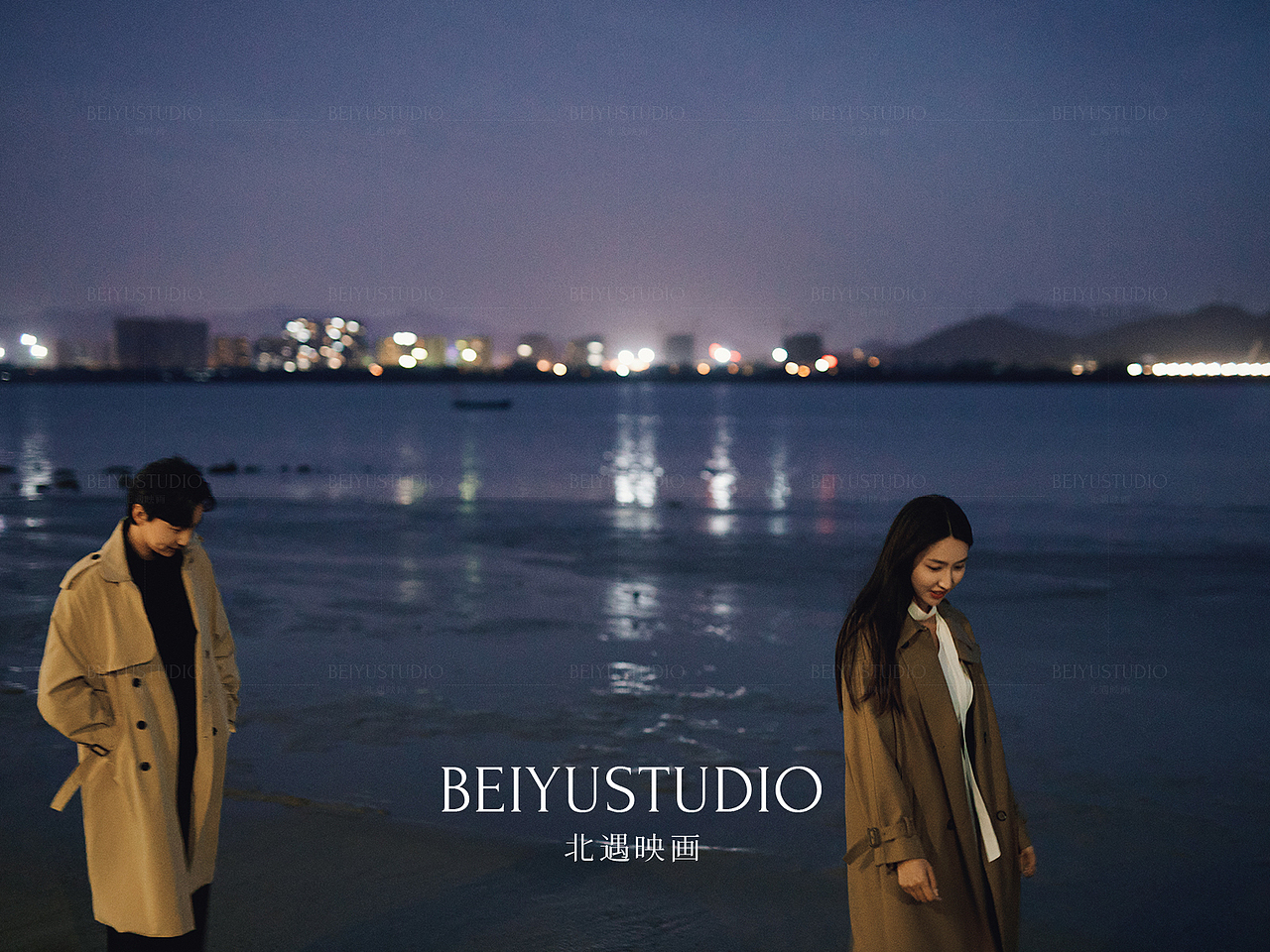 江滩风语，像远方灯火对天边晚霞的告白（图ZMjc2MDAyNTI0） - 婚礼摄影 - 站酷设计师北遇映画原创素材 - 站酷ZCOOL