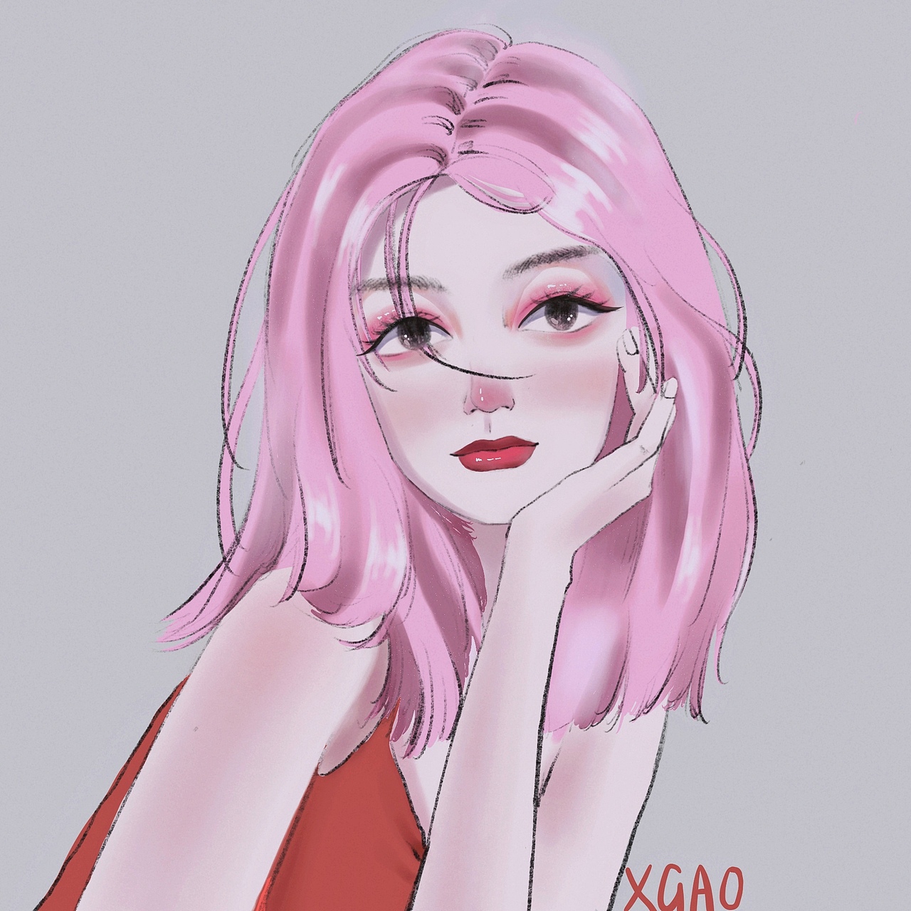 procreate手绘头像