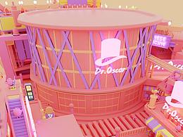 马卡龙配色海报