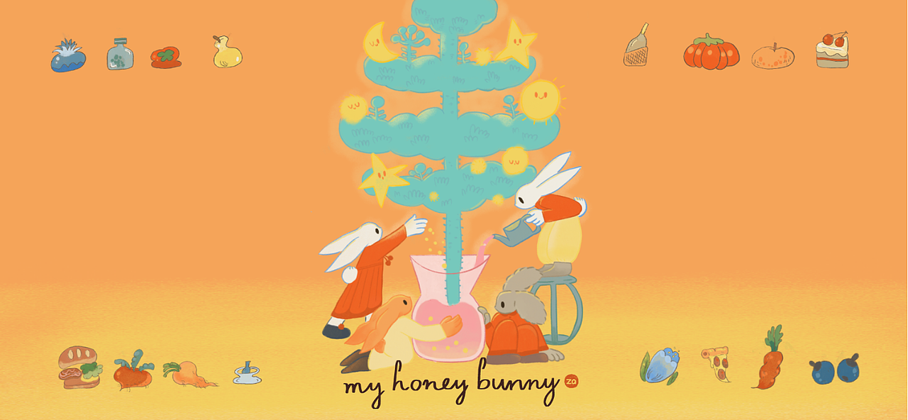 危险！兔宝贝（图ZMzQxMzc2MjQ4） - 绘本 - 站酷设计师Aza阿杂原创素材 - 站酷ZCOOL