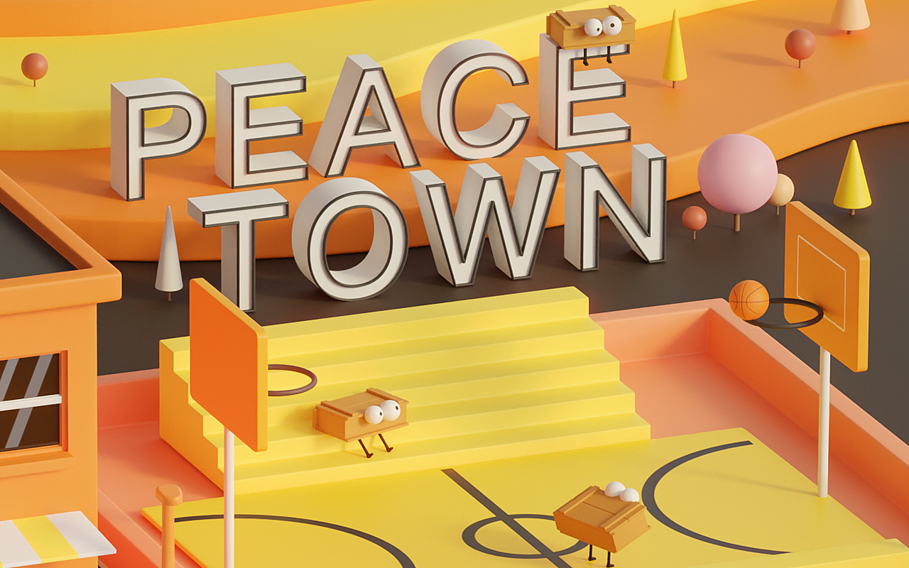 和平精英冒险世界 -【和(盒)平镇】（图ZMjc3NTk2MTAw） - 海报 - 站酷设计师壮士阿山原创素材 - 站酷ZCOOL