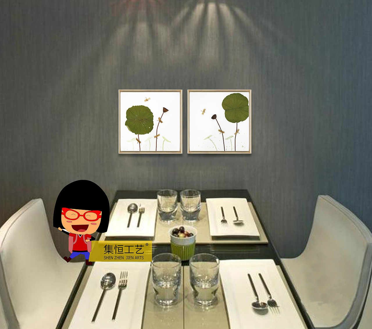 实物画；装饰画、效果图、国画、大堂挂画、饰品、摆件、软装配画、室内设计、整体软装、圆框（图ZNjg2ODE0Njg=） - 工艺品设计 - 站酷设计师集恒工艺实物画原创素材 - 站酷ZCOOL