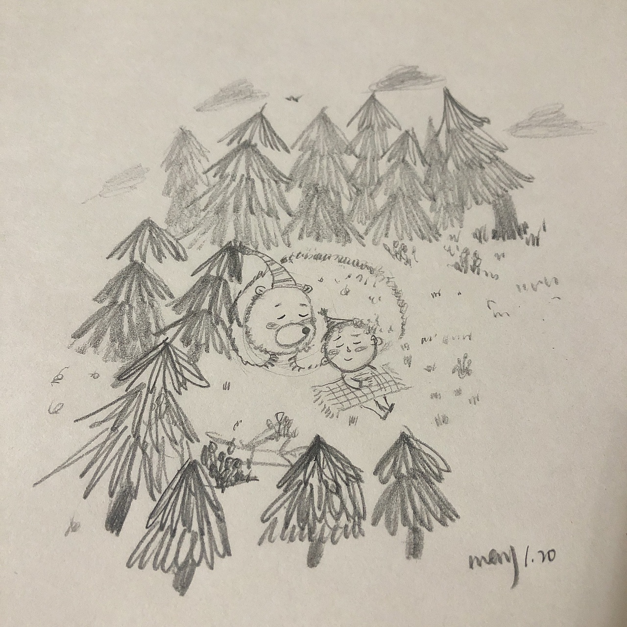 1月临摹小场景（图ZMjQxNzgwMzAw） - 儿童插画 - 站酷设计师李拜天气原创素材 - 站酷ZCOOL