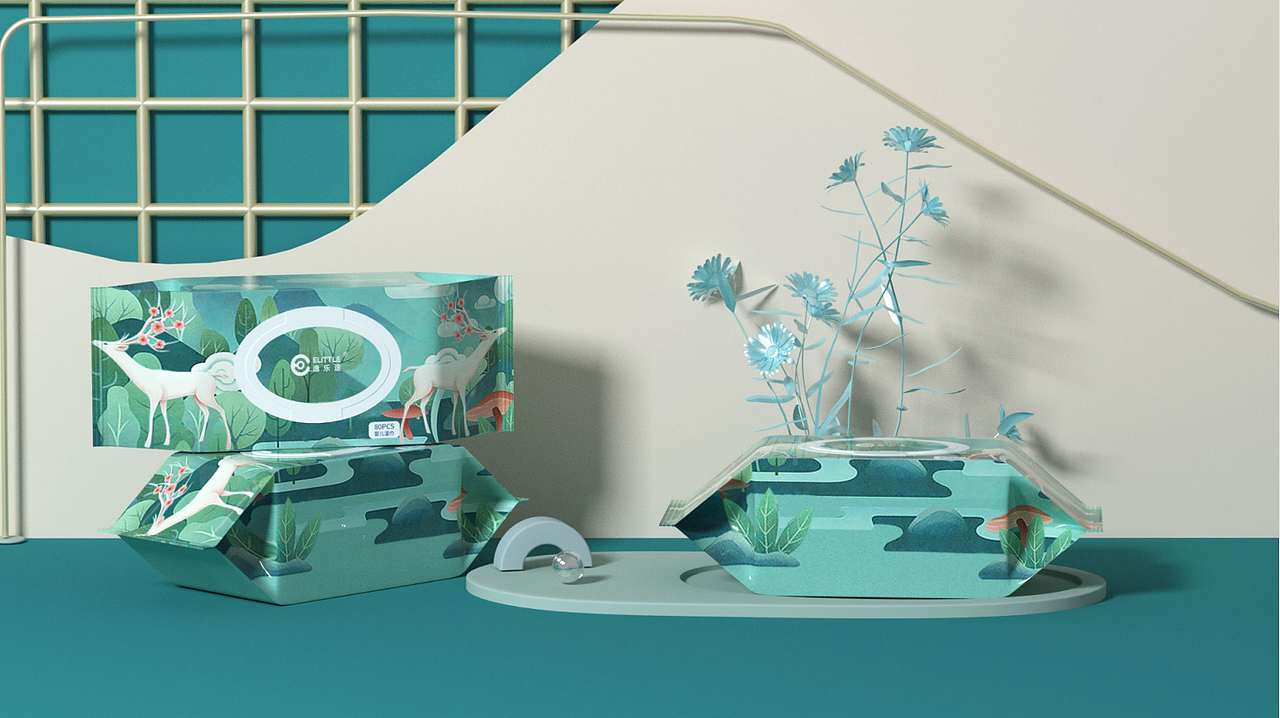 逸乐途湿纸巾包装设计（图ZMjcxMTQ4MDEy） - 包装 - 站酷设计师JULING巨灵设计原创素材 - 站酷ZCOOL