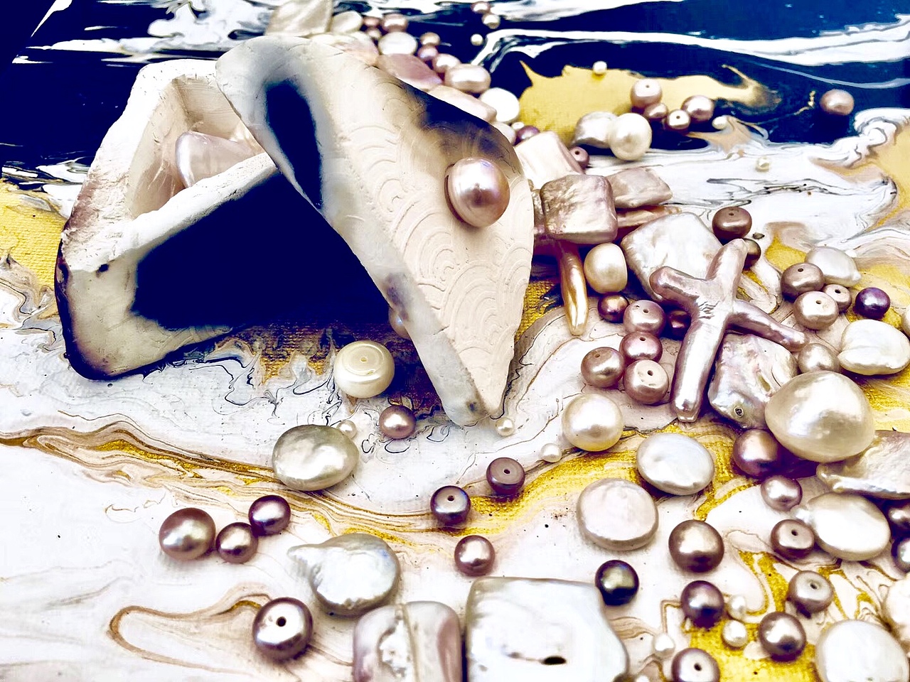 北溟珍珠系列之「妆奁」7系 「玄霜」