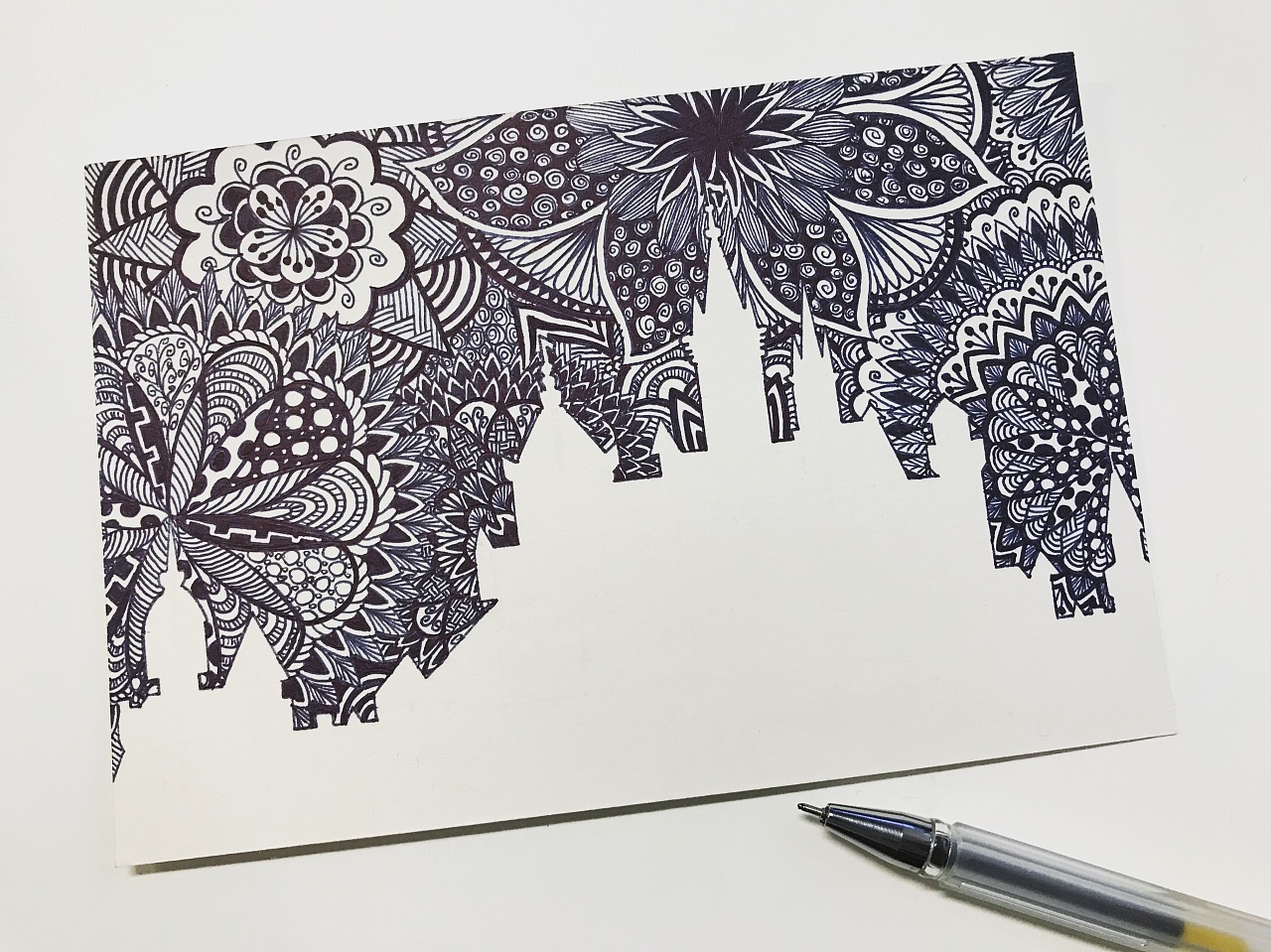 手绘缠绕画 半临摹练习