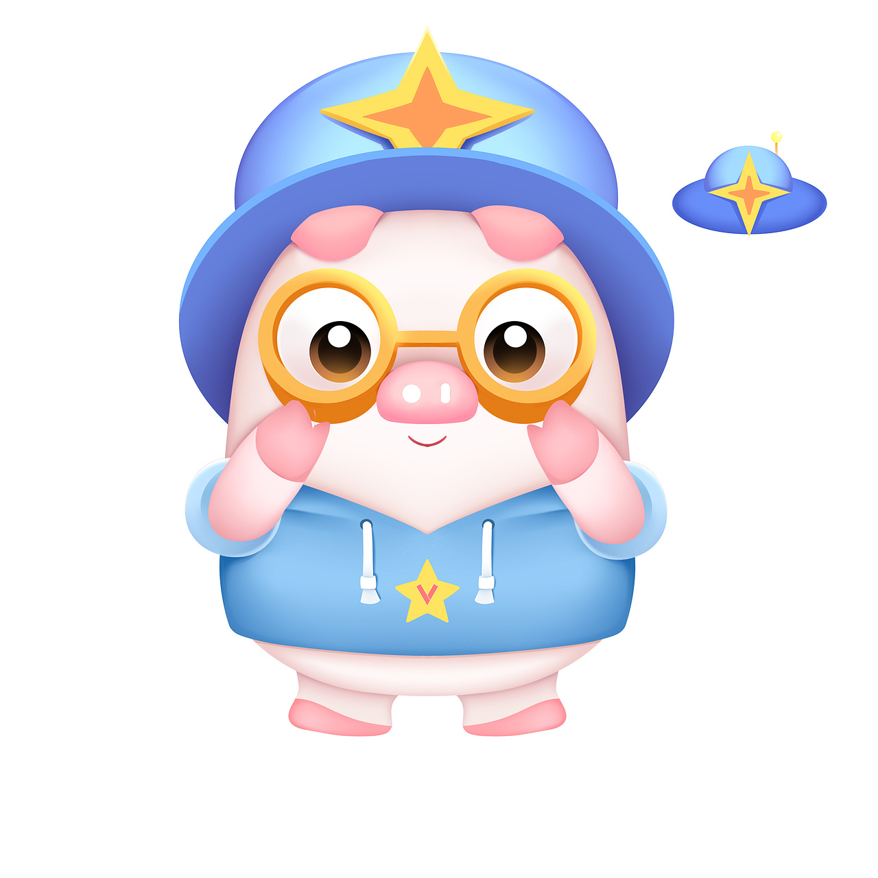 v笑君 2.5d吉祥物ip